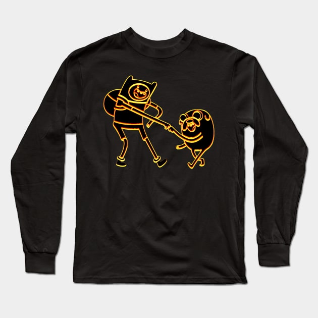 Adventure Time Finn & Jake Long Sleeve T-Shirt by CultXLV